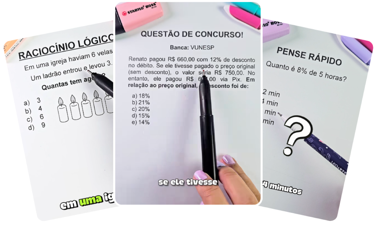 Questões de exatas comentadas