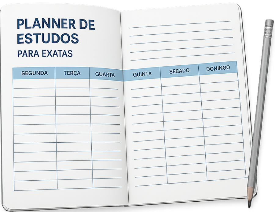 Planner de estudos para exatas