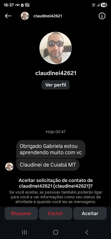 Aprendendo muito com as aulas (Instagram)